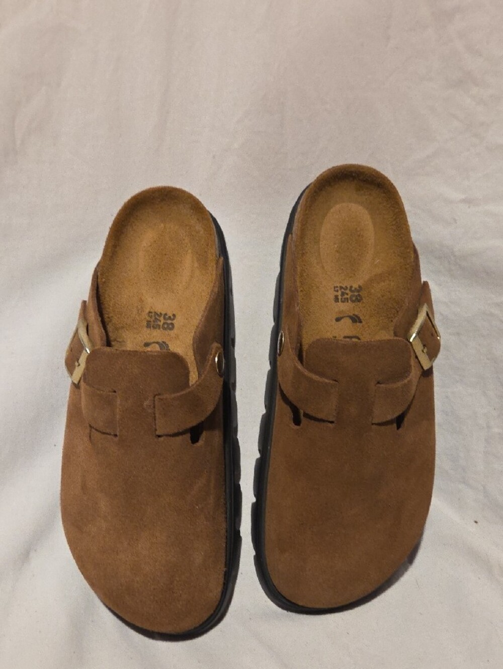 Birkenstock Papillio, Boston, Dark Tea Suede, Euro Size 38, US Women 7,7.5 - Picture 3 of 7